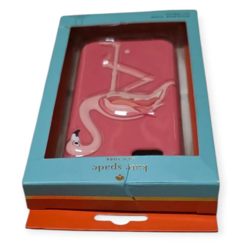 Nwt Kate Spade Silicone Pink Flamingo iPhone 6 Cell Phone Case